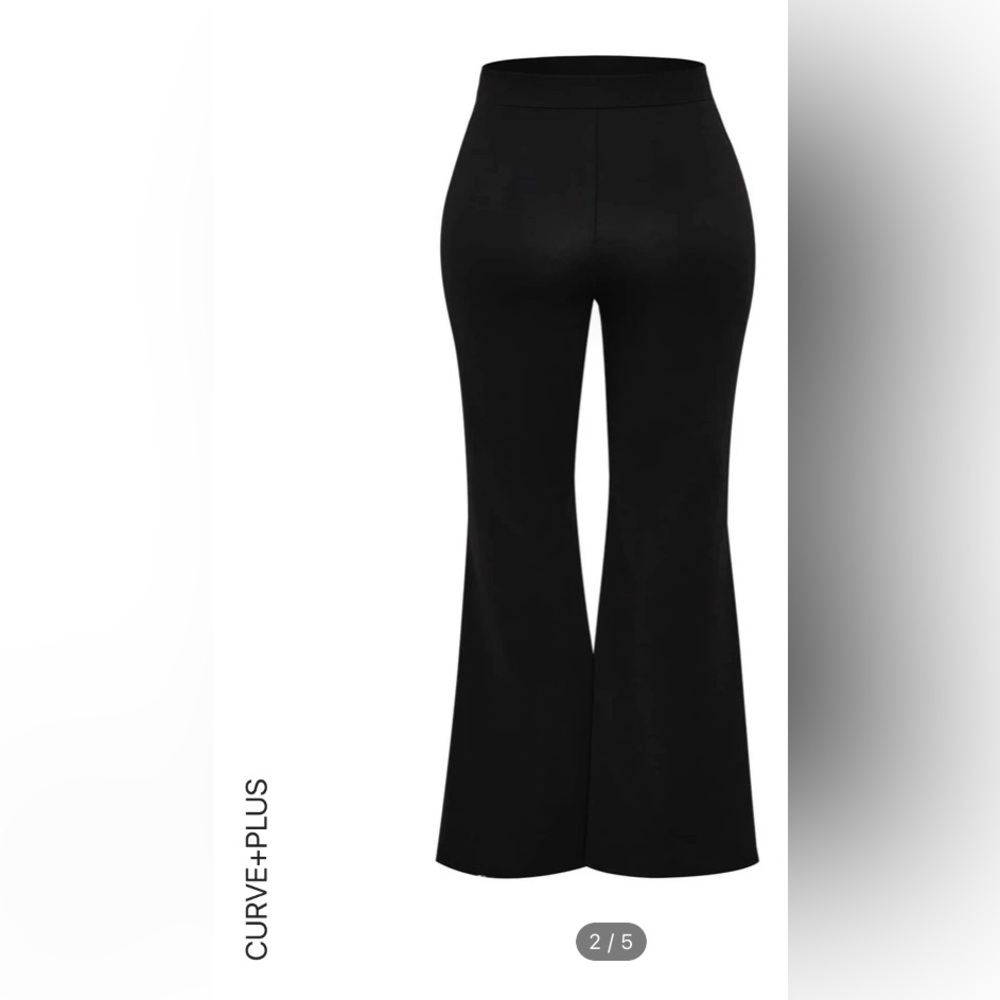 Shein black flare leg pants